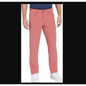 Walter Hagen NEW NWT Mens 30x32 Maroon Red Golf Slim Fit Pants Novelty 5 Pocket